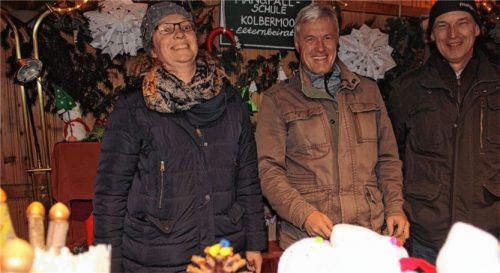 Auch die Mangfallschule ist mit einem Stand vertreten.