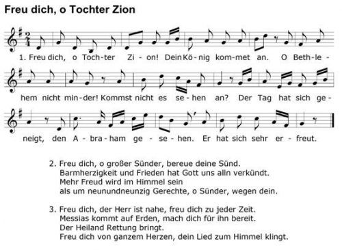 Aus der Sammlung des Münchner Volksliedforschers August Hartmann „Volksthümliche Weihnachtslieder“ (1884), neugestaltet für den dritten Adventssonntag. re