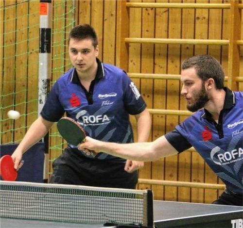 Das Doppel Buchner/Fuchs sorgte für die zwischenzeitliche Kolbermoorer 3:0-Führung. Foto erlich