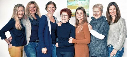 Das Monasan-Team von links: Sonja Rohner, Karin Riechel, Brigitte Belz, Gertraude Mohr, Theresa Csirits, Sabine Seidel, Melanie Winkler. Foto  Ziegler