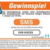 Zehn Freikarten für Gospel-Konzert