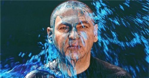 „Farbschüttung“, Franz Simak, 2003.