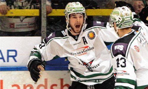 Michael Baindl traf gestern Abend in Sonthofen zweimal für die Starbulls.