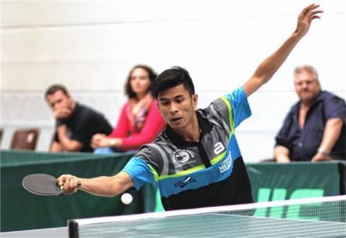 Muhamad Ashraf Haiqal wurde trotz seiner zweiten Niederlage bester Oberligaspieler der Vorrunde. Foto erlich