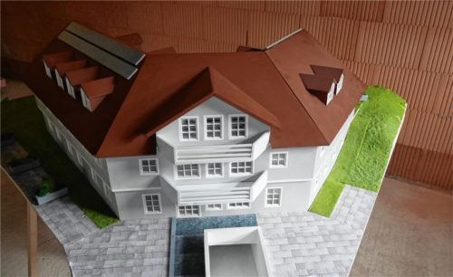 So war das Benedetto-Menni-Haus ursprünglich geplant. Anstatt der Tiefgarage werden nun aber obenerdige Stellplätze geschaffen. Foto Kirchner