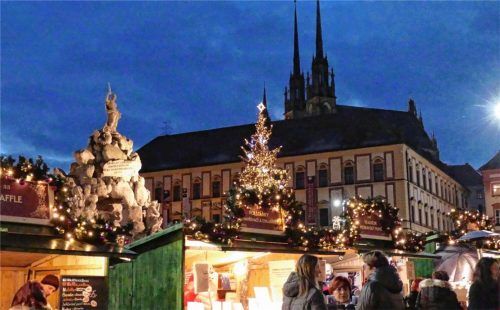 Weihnachtsstimmung auf dem Brünner Kohlmarkt. Foto kregel