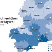 Wo Bayern im Schnee versinkt