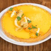 Kuchenglück: Mandel-Toffee-Kuchen im Glas (11 Stück) sowie Orangentarte