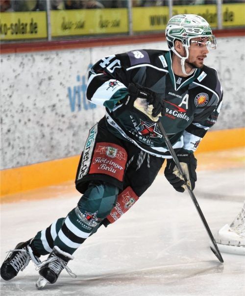 Aus dem A wird ein C: Michael Baindl ist ab sofort neuer Kapitän bei den Starbulls Rosenheim. Foto  Ziegler