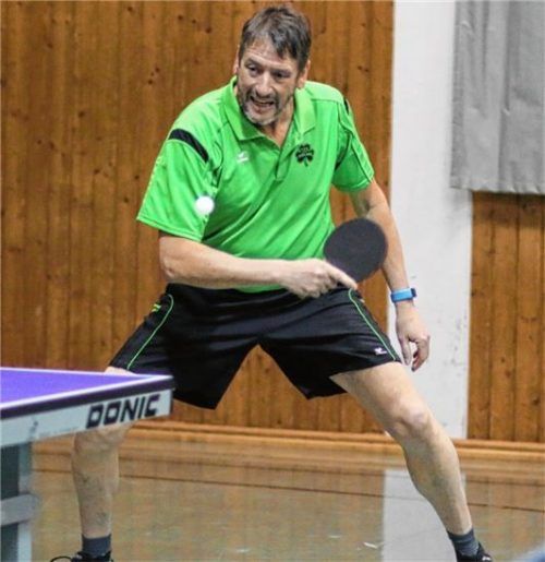 Bad Aiblings Kapitän Hans Wiesböck, der dem Gegner den einzigen Punkt gestattete, war mit dem Auftreten seines Teams mehr als zufrieden. Foto Erlich