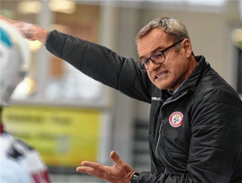 Engagiert an der Bande: Landshut-Coach Axel Kammerer freut sich auf ein Eishockeyfest am Freitag und hat beste Erinnerungen an Rosenheim.Foto Ziegler