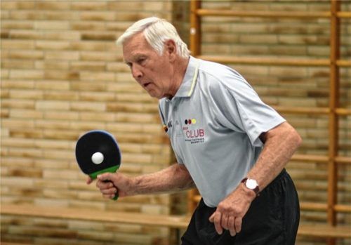 Heiner Koula, vielfacher Tischtennis-Welt- und Europameister im Seniorenbereich ist auch heute immer noch aktiv. Foto erlich