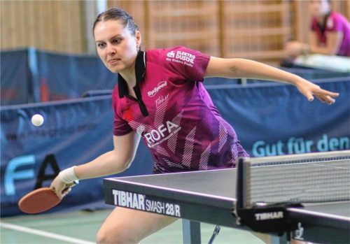 Iana Zhmudenko sorgte gegen die DJK Offenburg mit ihrem Einzelsieg für die 4:2-Führung.Foto  Erlich