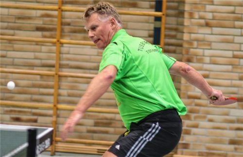 Klaus Hanke vom TuS Bad Aibling setzte sich in Haiming ohne Niederlage durch.Foto erlich