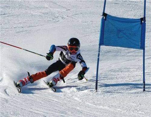 Luis Widmesser vom WSV Oberaudorf fuhr einmal Tagesbestzeit. In der Gesamtwertung ist er Zweiter der Buben U12.