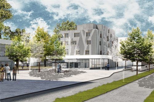 Ein Hingucker: das geplante Wohn- und Geschäftshaus am Rathausplatz.