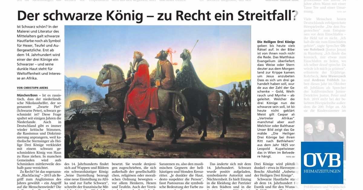 Der schwarze König – zu Recht ein Streitfall? - OVB Heimatzeitungen