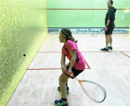 Trainer Rudi Rohrmüller und Hanna Hennig bereiten sich auf die deutsche Meisterschaft im April vor.