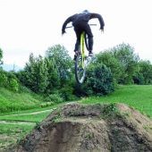 Abheben mit dem Bike