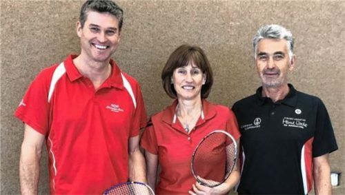Bayerische Meister: Jochen Zepmeisel, Susanne Breitrainer und Fritz Schlund (von links).