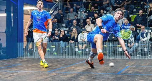 Der Kolbermoorer Rudi Rohrmüller (rechts) verlor nur gegen den späteren deutschen Meister und Weltranglisten-15. Raphael Kandra. Foto  Angerer