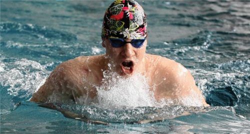 Florian Stolba (Jahrgang 2001) holte drei Kreismeistertitel für die Sechziger-Schwimmer.