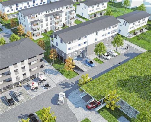 Im Neubaugebiet „Am Mitterfeld“ ist alles vorhanden, was ein modernes Stadtquartier benötigt: Infrastruktur, Grünräume, Parkplätze für Autos und Fahrräder,eCarsharing sowie Treffpunkte für Jung und Alt.