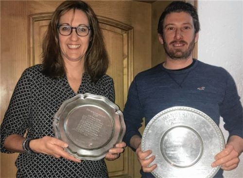 Sandra Bolland und Florian Aicher sicherten sich mit ihrer rasanten Fahrt die Vereinsmeisterschaft.Foto niessen