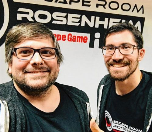 Sascha Müller (rechts) und Thomas Niedermaier haben den Escape-Room nach Rosenheim geholt. Fotos Rassow