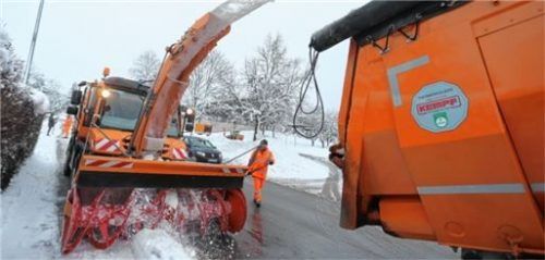 Selbst wenn es stark schneien sollte, sehen die Behörden keine Schwierigkeiten durch den Streik auf Verkehrsteilnehmer zukommen. Foto dpa