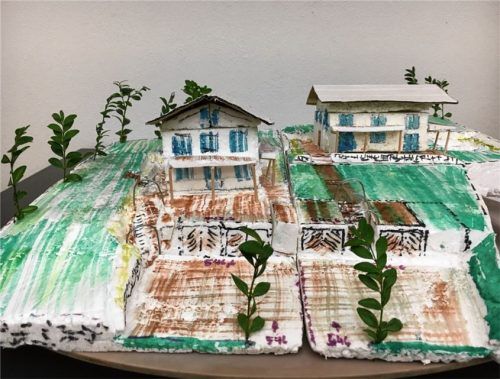 So sieht die Planung aus: Das Bauherrenmodell der beiden Gebäude in Moosen.Foto Kirchner