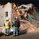 Unbewohntes Haus eingestürzt