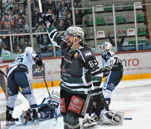 Stürmer Vitezslav Bilek soll auch in der kommenden Saison Starbulls-Treffer bejubeln.Fotos Ziegler