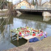 Trauerort an der Isen