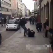 Straßenkampf vor dem Bayern-Spiel