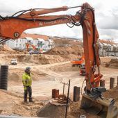 Großbaustelle mitten in der Stadt