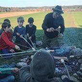 Erste Waldläuferbande-Aktion im Wald