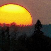 Sonnenuntergang am Stampflberg
