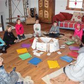 Start mit Radi, Ringelblume und Rose