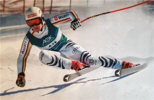 Christoph Brence wurde in Garmisch deutscher Abfahrtsmeister der Junioren U21. Fotos Inngau