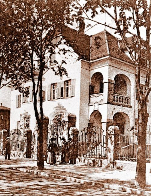 Das Forstamt in der Bahnhofstraße um 1905. Foto stadtarchiv
