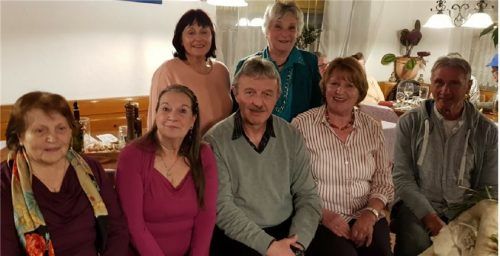 Der neue Vorstand der Concordia (von links): Elisabeth Ptemer, Vorsitzende Angelika Fabian, Gisela Kuhn, Jürgen Kuhn, Herta Eichler, Helga Krupitschka und Franz Pfeifer.Foto re