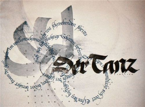 „Der Tanz“, eine Acryltinte-Gouache von Heike Weber. Foto Waltenbauer