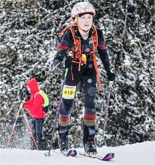 Die 16-jährige Antonia Niedermaier aus Bruckmühl gewann bei der WM im Skibergsteigen Bronze. Foto privat