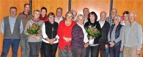 Die geehrten Mitglieder des Obst- und Gartenbauvereins Kolbermoor.