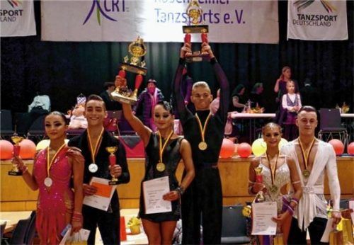 Die Siegerehrung bei der Jugend A.