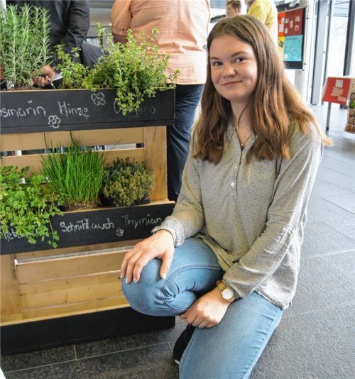 Erster Platz für Sarina Scharnagels Palettengarten – „der kann überall stehen“.