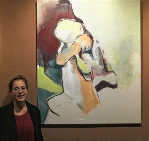 Hannah Lang stellt erstmals in der Heimat aus.Foto  Heuser