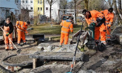 Im Frühjahr werden auch die Wasserläufe wieder in Betrieb genommen.