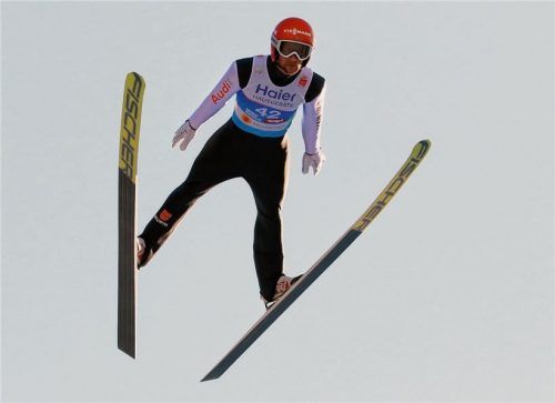 Markus Eisenbichler gewann bei der nordischen Ski-WM auf den Schanzen in Innsbruck-Igls und Seefeld drei Goldmedaillen. Foto www.skisprungfotos.de